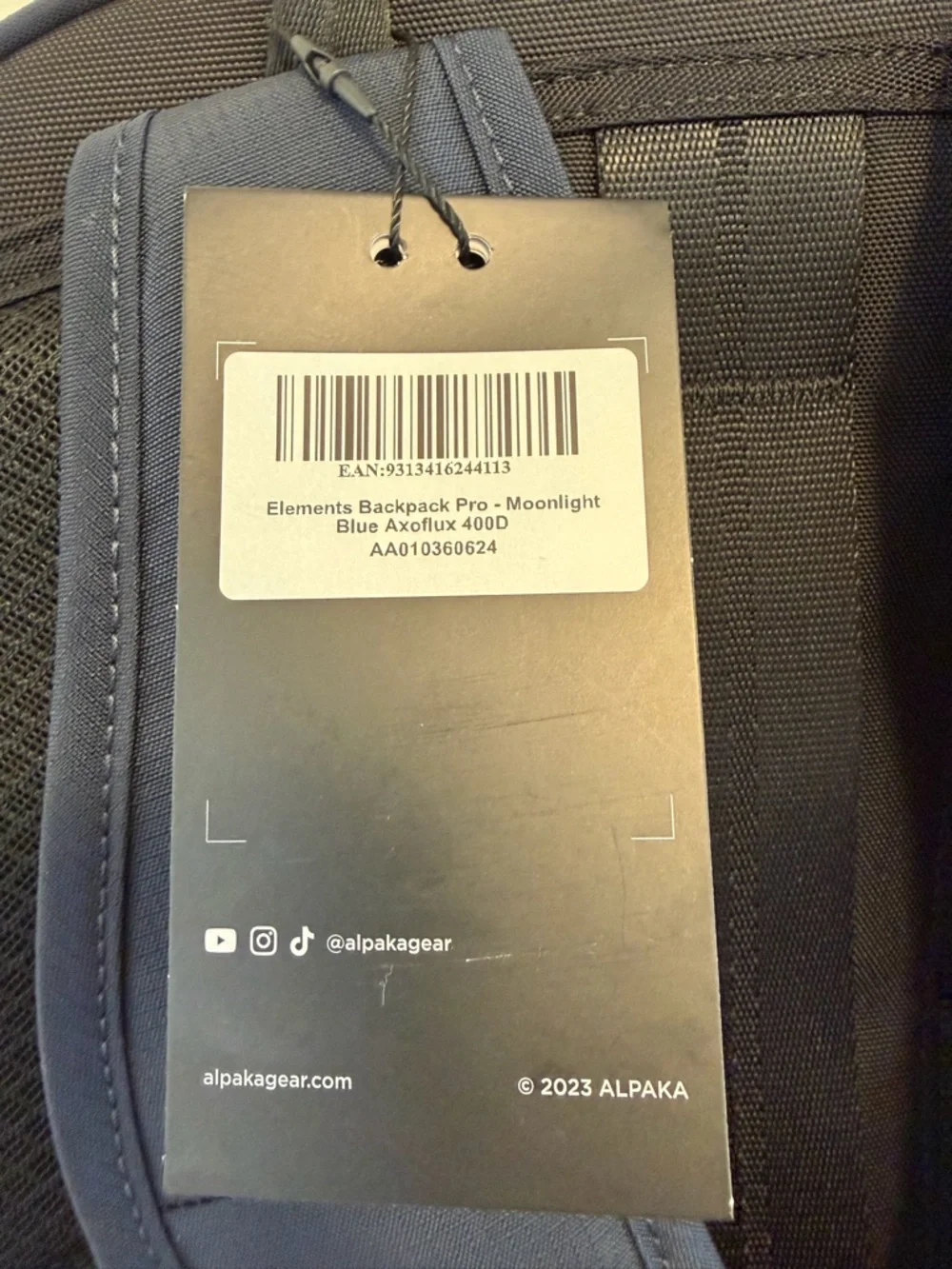 Alpaka Elements Backpack Pro - Moonlight Blue Axoflux 400D